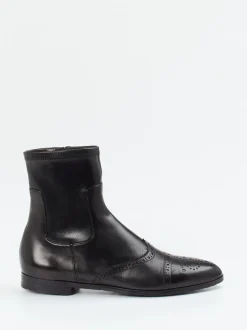 Truman's – Stiefelette aus Lammleder schwarz