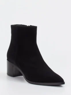 Truman’s – Stiefeletten aus Veloursleder schwarz
