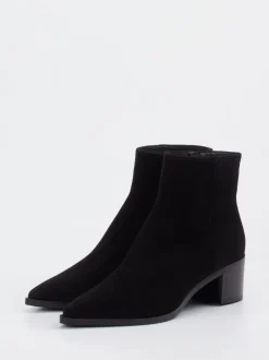 Truman’s – Stiefeletten aus Veloursleder schwarz
