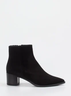 Truman’s – Stiefeletten aus Veloursleder schwarz