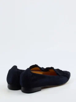 Truman's – Tassel Loafer aus Veloursleder Blau