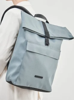 Ucon Acrobatics – Rolltop-Rucksack aus Textil in Rauchblau
