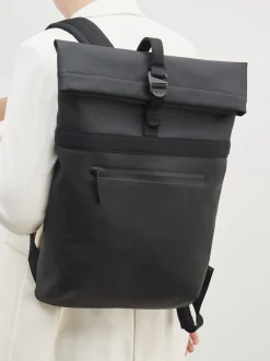 Ucon Acrobatics – Rolltop-Rucksack aus PU in Schwarz