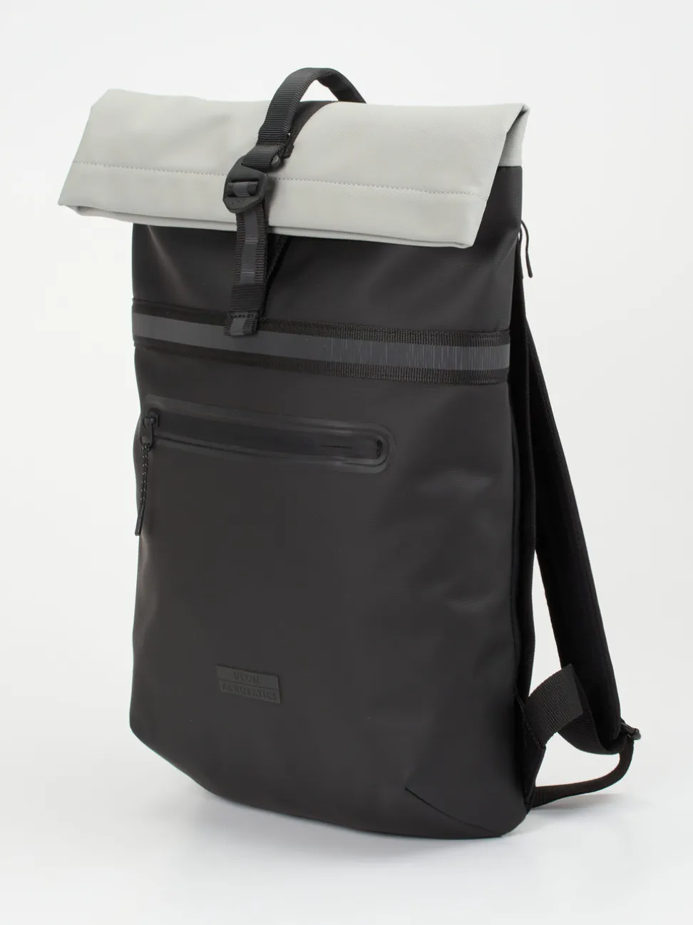 Ucon Acrobatics – Rolltop-Rucksack aus Textil Schwarzgrau