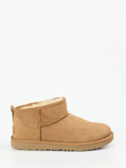 UGG – Ankle Boots aus Veloursleder karamellbraun