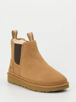 UGG – Chelsea Boots aus Veloursleder karamellbraun