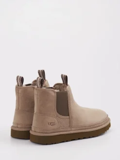 UGG – Chelsea Boots aus Veloursleder sandbeige