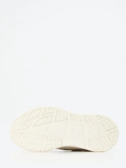 UGG – Chunky Sneaker aus Kalbleder in Cremeweiß