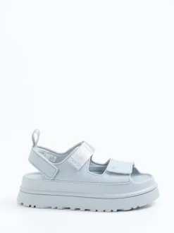 UGG – Chunky-Sandale aus Gummi in Hellblau