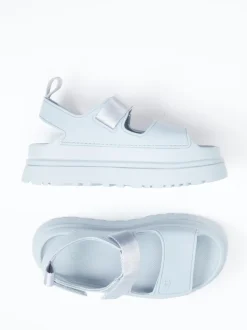 UGG – Chunky-Sandale aus Gummi in Hellblau