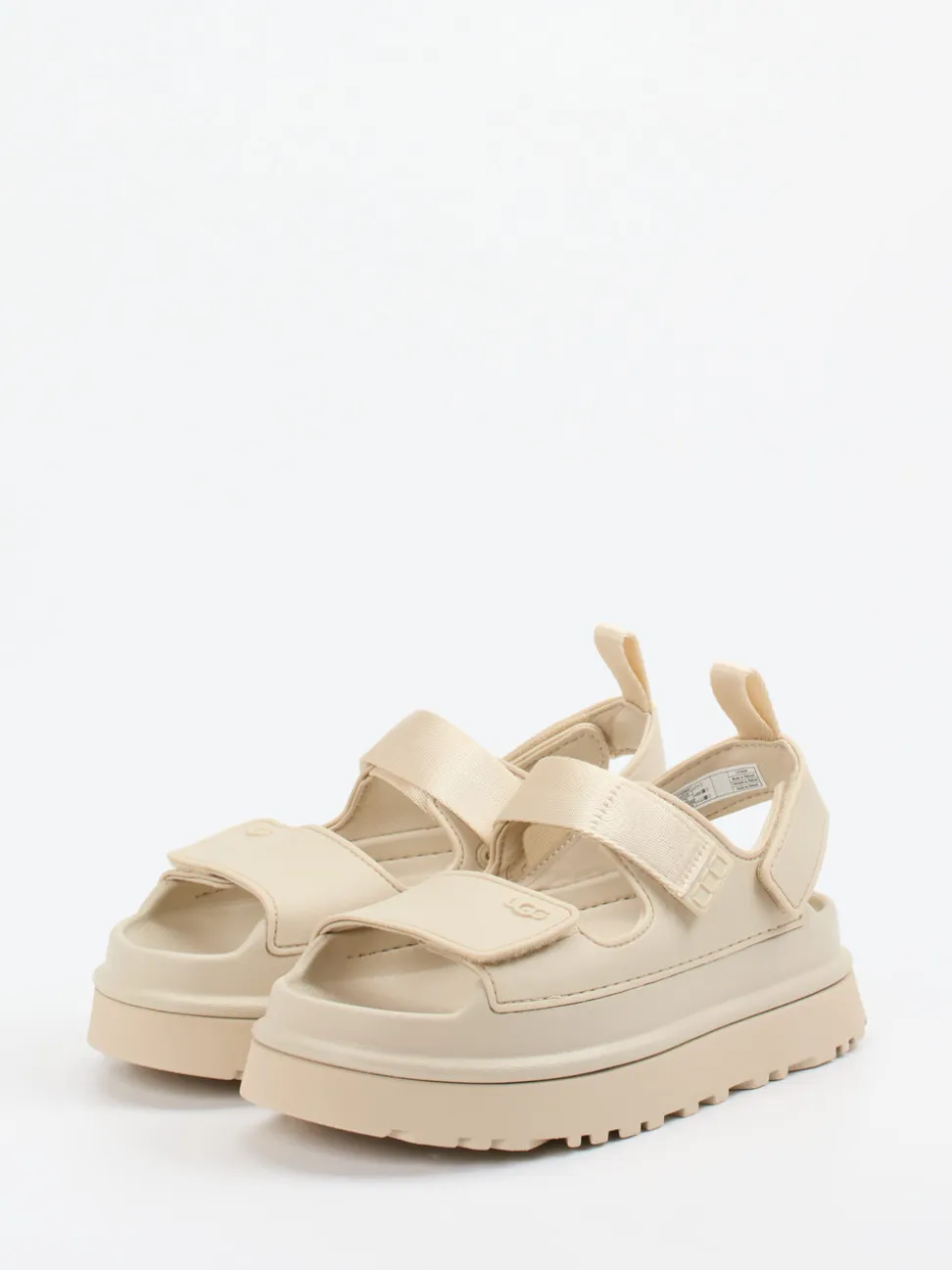 UGG – Chunky-Sandale aus Gummi in Beige