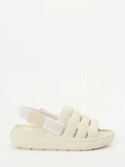 UGG – Chunky-Sandale aus Lammleder Cremebeige