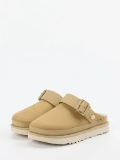UGG – Clogs aus Nubukleder in Sandbeige