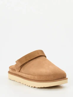 UGG – Clogs aus Veloursleder karamellbraun