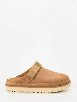 UGG – Clogs aus Veloursleder karamellbraun