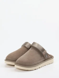 UGG – Clogs aus Veloursleder in Taupe