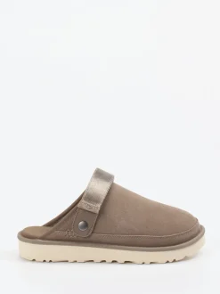 UGG – Clogs aus Veloursleder in Taupe