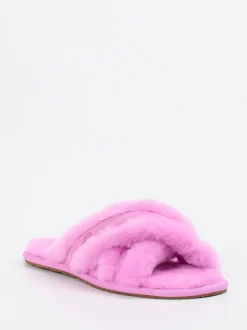 UGG – Fell-Pantoletten aus Lammfell in Pink
