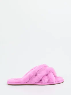 UGG – Fell-Pantoletten aus Lammfell in Pink