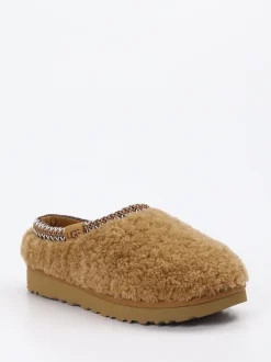 UGG – Fell-Pantoletten aus Lammfell karamellbraun