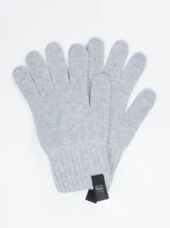 UGG – Fingerhandschuhe aus Textil in Hellgrau