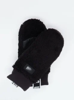 UGG – Fäustlinge aus Textil in Schwarz
