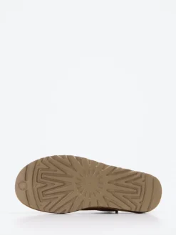 UGG – Hausschuh aus Veloursleder in Sandbeige