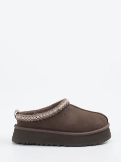 UGG – Hausschuh aus Veloursleder mokkabraun