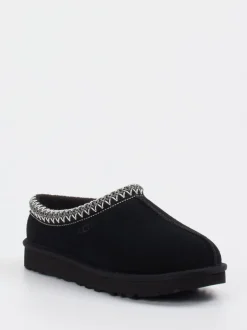 UGG – Hausschuh aus Veloursleder schwarz