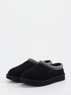 UGG – Hausschuh aus Veloursleder schwarz