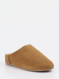 UGG – Hausschuh aus Veloursleder karamellbraun