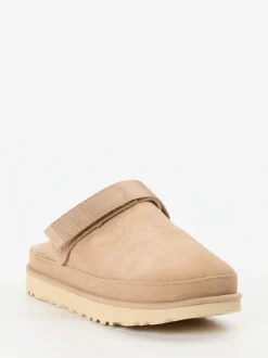 UGG – Hausschuh-Clog aus Veloursleder beigebraun