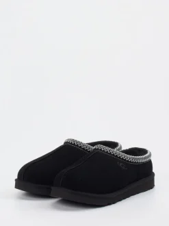 UGG – Hausschuh-Clog aus Veloursleder schwarz