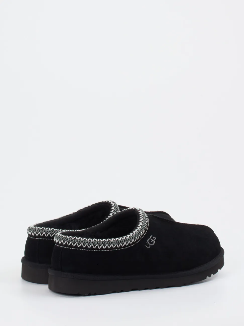UGG – Hausschuh-Clog aus Veloursleder schwarz