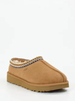 UGG – Hausschuh-Mule aus Veloursleder karamellbraun