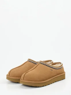UGG – Hausschuh-Mule aus Veloursleder karamellbraun