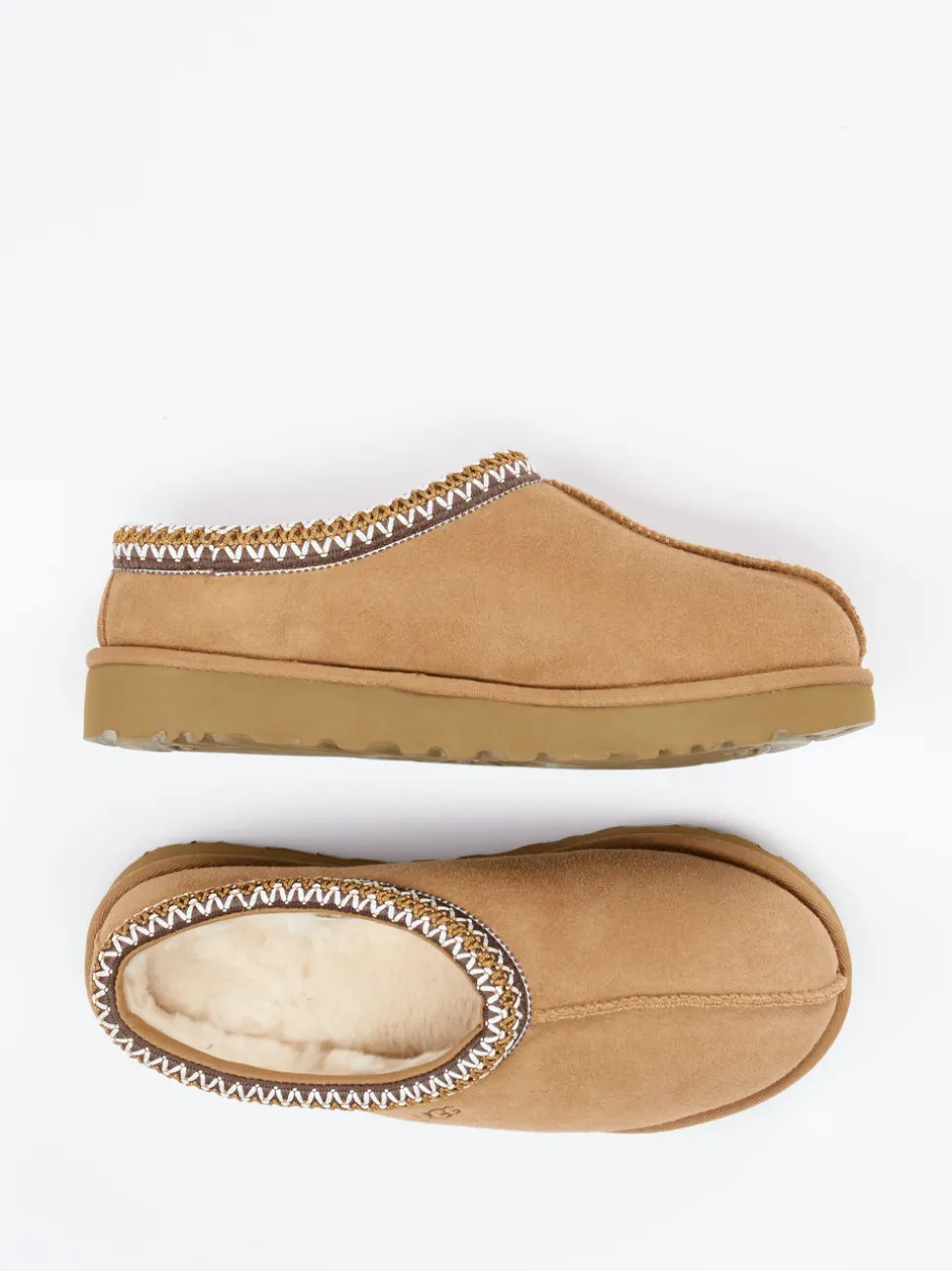 UGG – Hausschuh-Mule aus Veloursleder karamellbraun