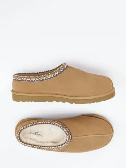 UGG – Hausschuh-Slipper aus Veloursleder cognacbraun