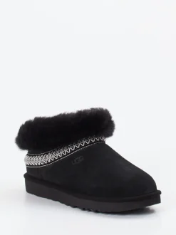 UGG – Hausschuh-Slipper aus Veloursleder schwarz