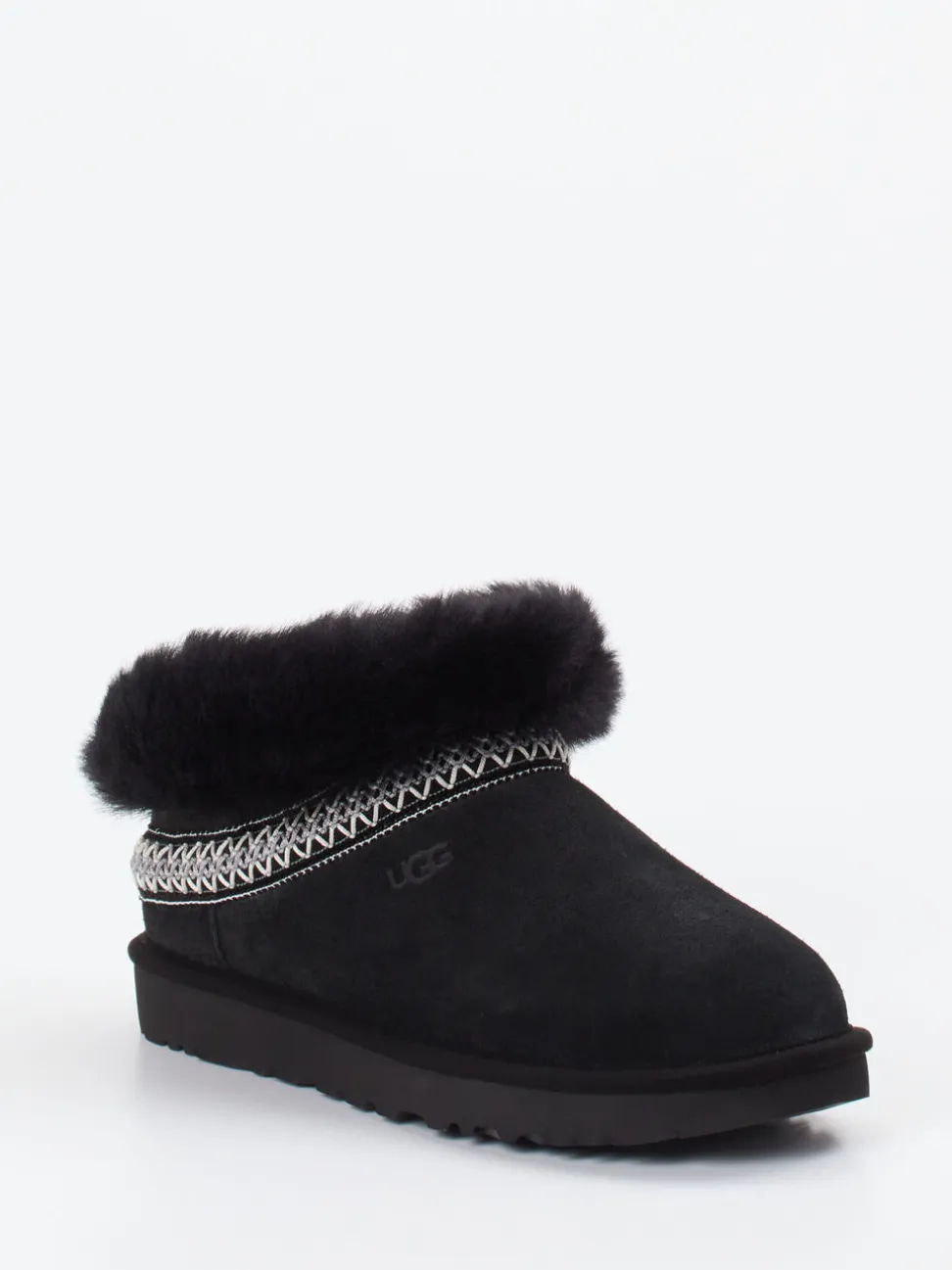 UGG – Hausschuh-Slipper aus Veloursleder schwarz