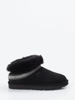 UGG – Hausschuh-Slipper aus Veloursleder schwarz