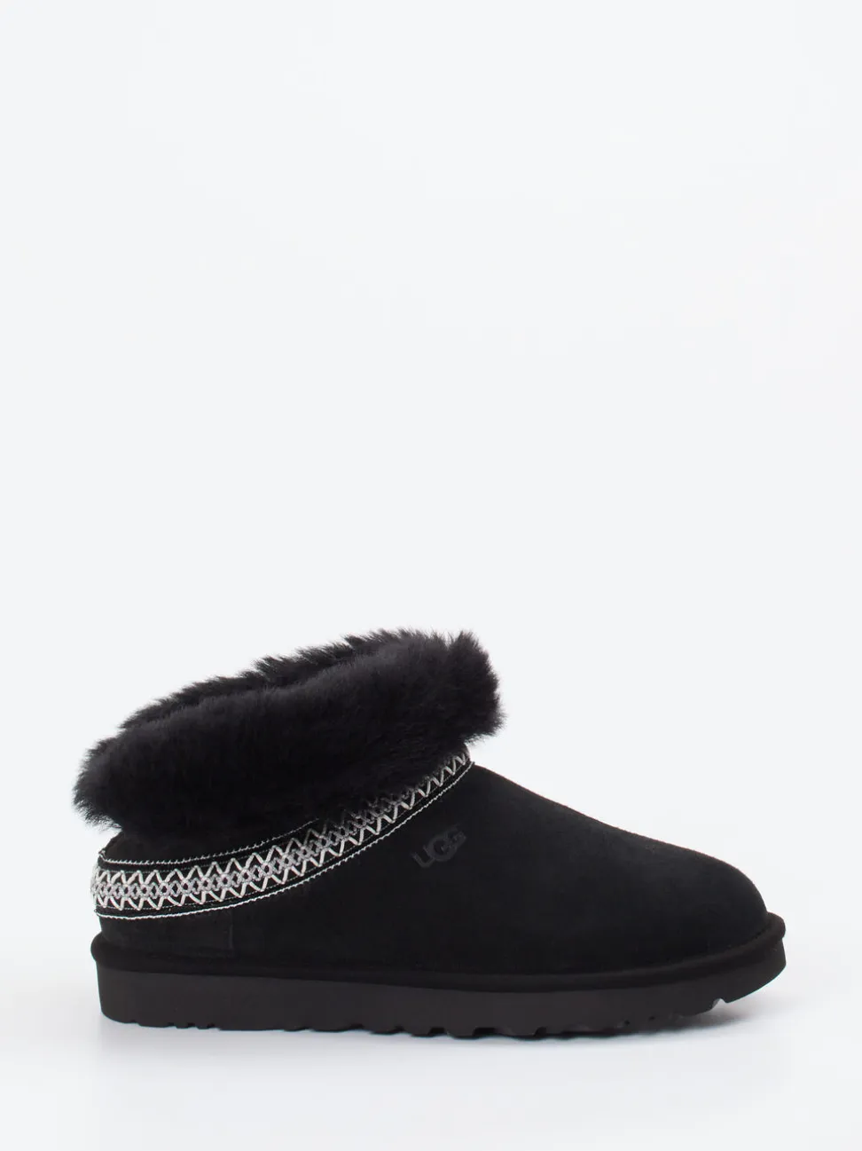 UGG – Hausschuh-Slipper aus Veloursleder schwarz