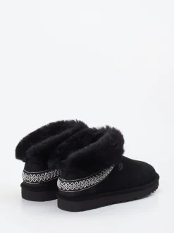UGG – Hausschuh-Slipper aus Veloursleder schwarz