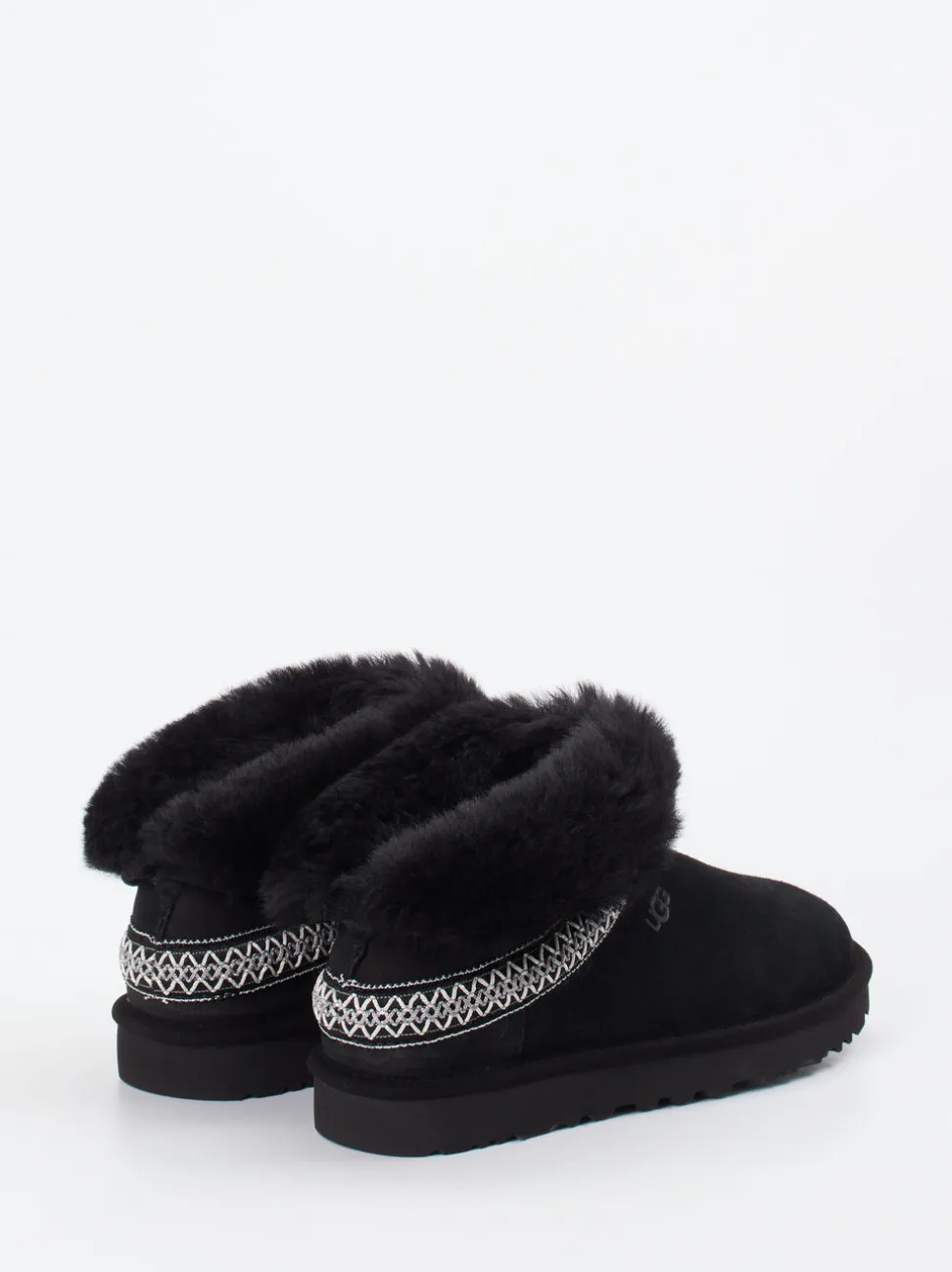 UGG – Hausschuh-Slipper aus Veloursleder schwarz
