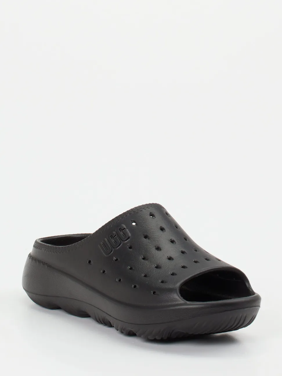 UGG – Komfort-Pantolette aus Gummi in Schwarz