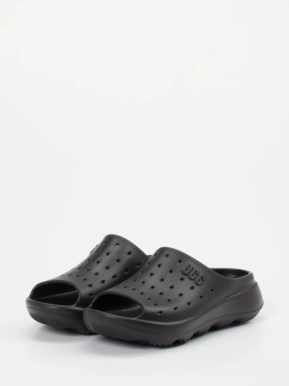 UGG – Komfort-Pantolette aus Gummi in Schwarz