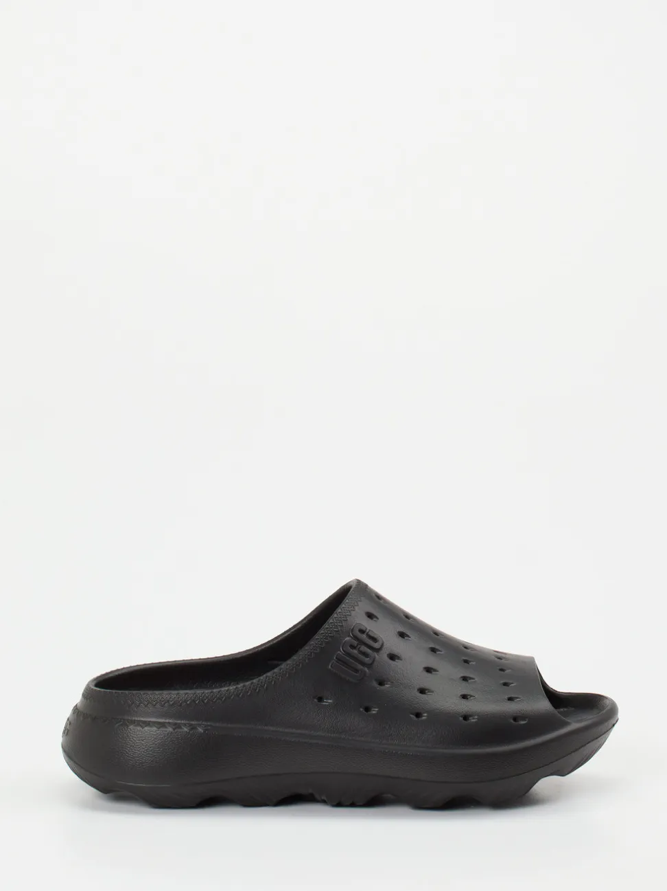 UGG – Komfort-Pantolette aus Gummi in Schwarz