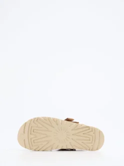 UGG – Komfort-Sandale aus Nubukleder camelbraun