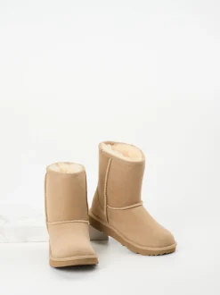 UGG – Lammfell-Boots aus Veloursleder Beige