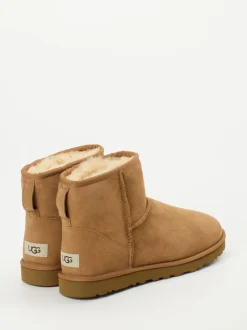UGG – Lammfell-Boots aus Veloursleder karamellbraun